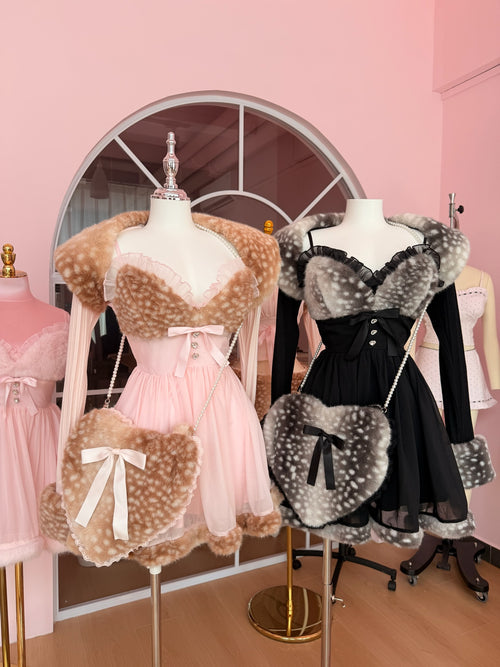 Bambi Princess babydoll dress in black by Angel Ruche, photo 3