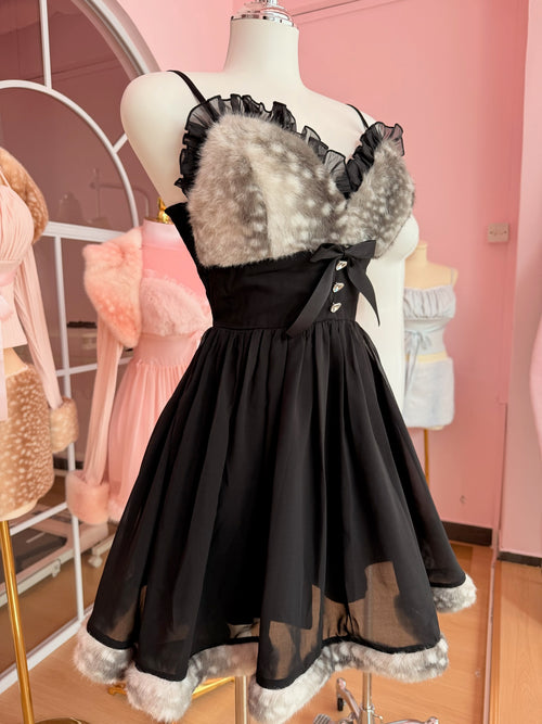 Bambi Princess babydoll dress in black by Angel Ruche, photo 7