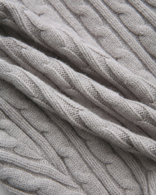 Lovergirl tie front cable knit cardigan in grey by Angel Ruche, photo 20