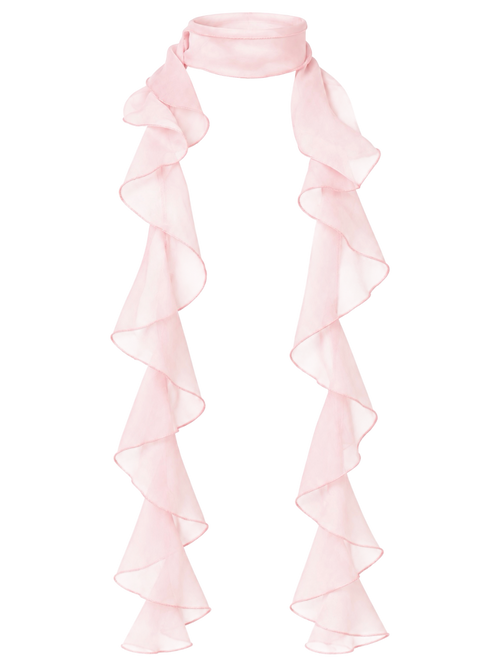 Dewdrop chiffon neck scarf, coquette accessory by Angel Ruche