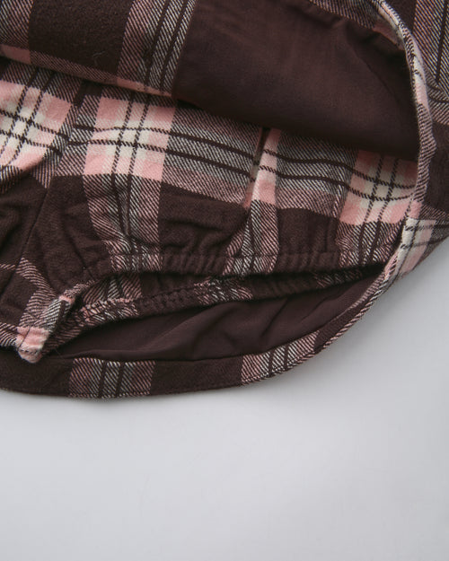 Blair preppy plaid mini skirt in brown by Angel Ruche, photo 13