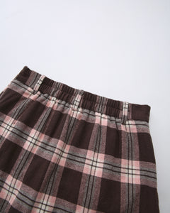 Blair preppy plaid mini skirt in brown by Angel Ruche, photo 14