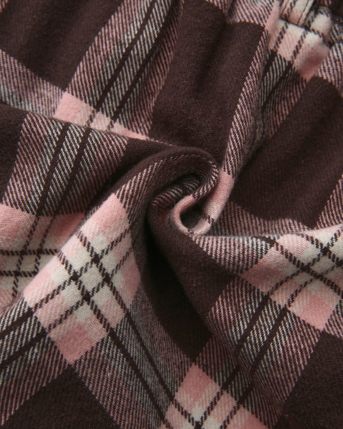 Blair preppy plaid mini skirt in brown by Angel Ruche, photo 18