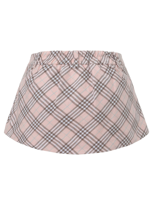 Blair preppy plaid mini skirt in pink by Angel Ruche, photo 7