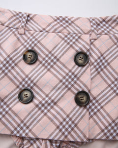 Blair preppy plaid mini skirt in pink by Angel Ruche, photo 9