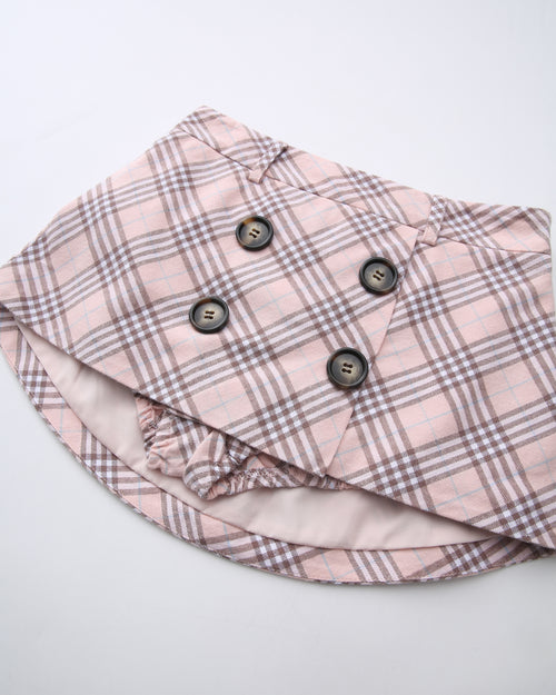 Blair preppy plaid mini skirt in pink by Angel Ruche, photo 8