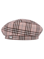 Blair preppy plaid beret in pink, coquette accessory by Angel Ruche
