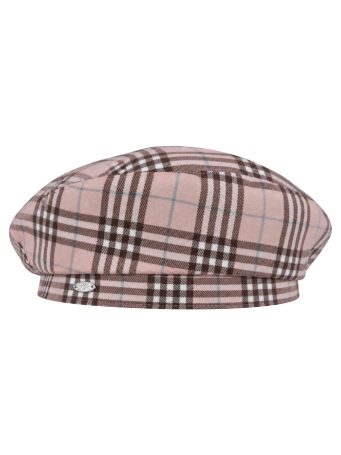 Blair Preppy Plaid Beret (Pink)