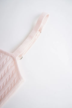 Colette cable knit cami top in soft pink by Angel Ruche, photo 19