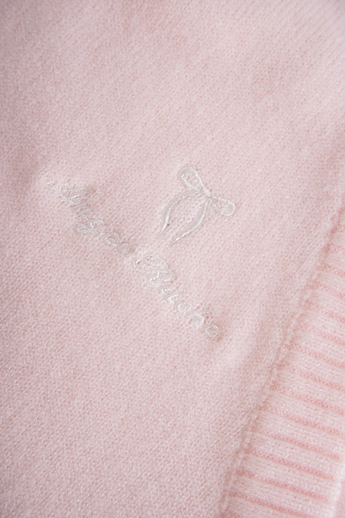 Ballet knit wrap cardigan in pink by Angel Ruche, photo 13