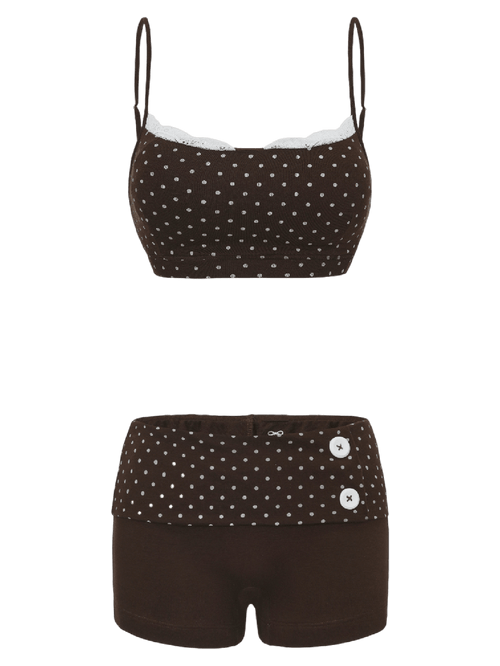Whimsy Doll cotton polka dot activewear by Angel Ruche, photo 14