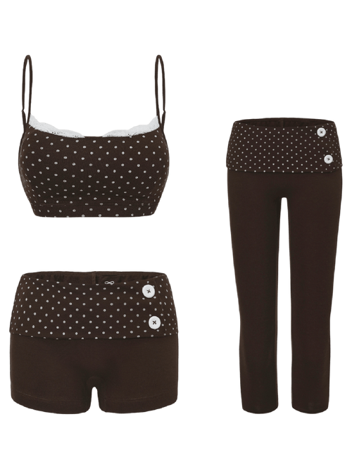 Whimsy Doll cotton polka dot activewear by Angel Ruche, photo 16