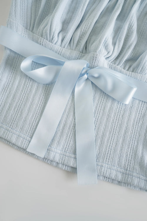 My True Form cotton cami top in snow blue by Angel Ruche, photo 5