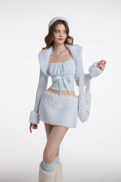 My True Form cotton cami top in snow blue by Angel Ruche, photo 12
