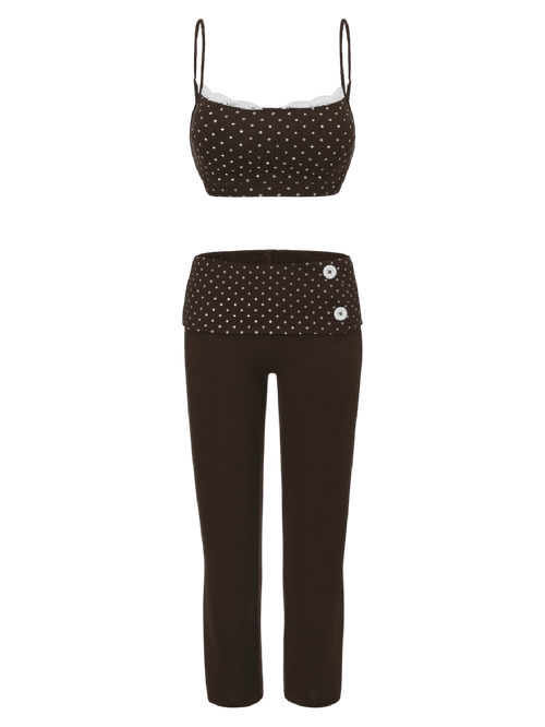 Whimsy Doll cotton polka dot activewear by Angel Ruche, photo 15