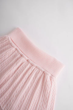 Strawberry Milk cable knit fold over skirt in pink by Angel Ruche, photo 12
