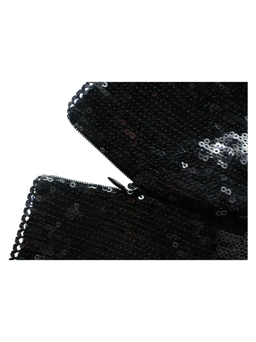 Onyx Fairy Dust sequin matching set in black by Angel Ruche, photo 13