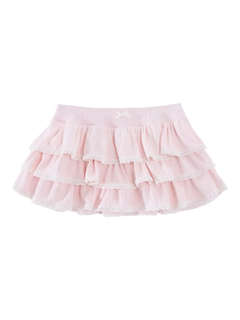 Ballerina Bliss ruffle mini skirt in pink, balletcore skirt by Angel Ruche