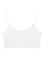 Ballerina Bliss bralette in cream white, balletcore top by Angel Ruche