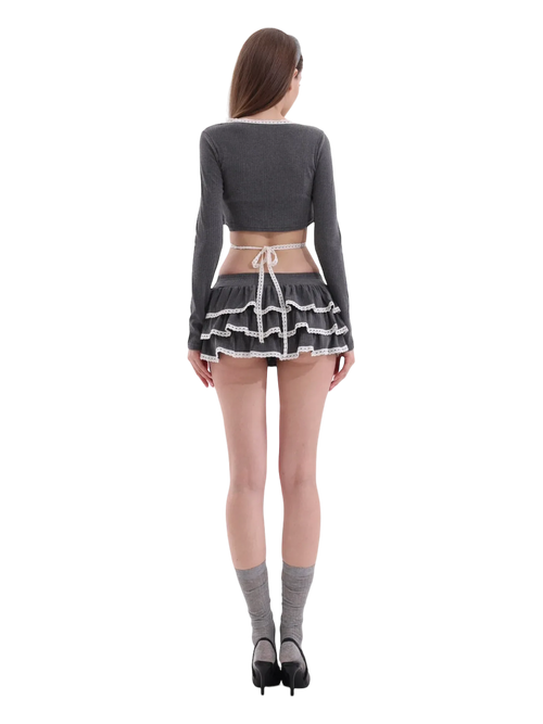 Ballerina Bliss 3 piece set in grey by Angel Ruche, photo 8
