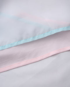 Dewdrop Reversible Lace Chiffon Skirt  (Pink Teal)