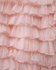 Delicate chiffon ruffle shorts in rose pink by Angel Ruche, photo 24