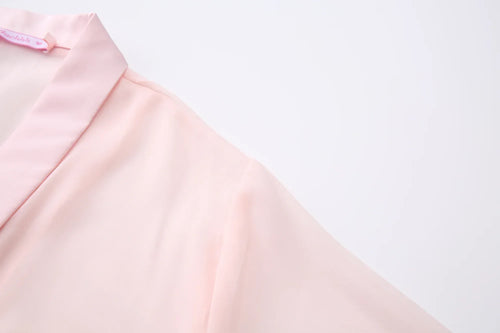 Bambi Princess fur chiffon robe in pink by Angel Ruche, photo 9