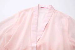 Bambi Princess fur chiffon robe in pink by Angel Ruche, photo 8