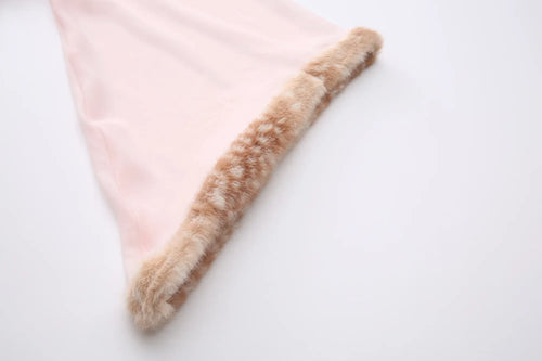 Bambi Princess fur chiffon robe in pink by Angel Ruche, photo 13