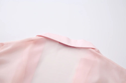 Bambi Princess fur chiffon robe in pink by Angel Ruche, photo 10