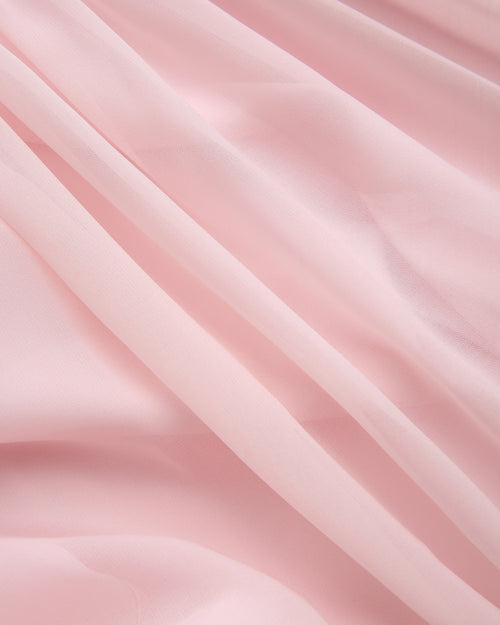 Rosé Princess fur chiffon babydoll dress in pink by Angel Ruche, photo 19