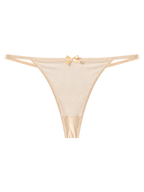 Beige thong for the Whimsy Doll activewear collection by Angel Ruche