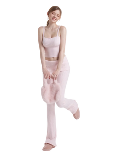 Colette cable knit set in soft pink by Angel Ruche, photo 10