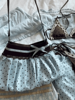 Dolly polka dot bag in baby blue by Angel Ruche, photo 2