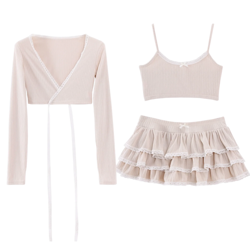 Ballerina Bliss 3 piece set in beige by Angel Ruche, photo 2