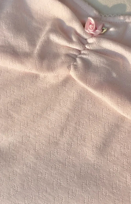 Rose Buds cotton set in baby pink by Angel Ruche, photo 10