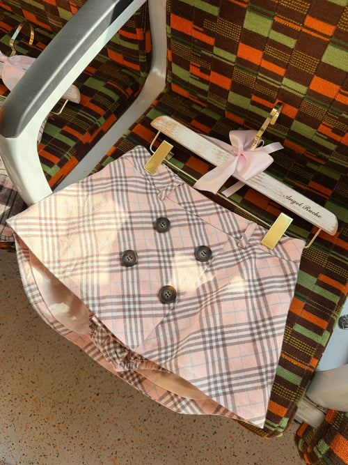 Blair preppy plaid mini skirt in pink by Angel Ruche, photo 22