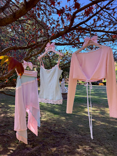Dewdrop reversible lace set in pink and teal by Angel Ruche, photo 25