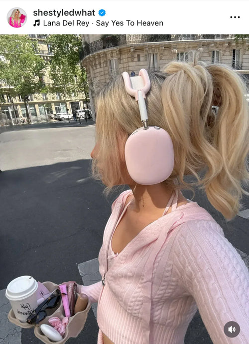 Strawberry Milk cable knit set in pink by Angel Ruche, photo 8
