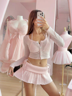 Coquette cotton eyelet in pink by Angel Ruche, photo 6