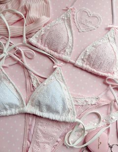 Coquette cotton eyelet in pink by Angel Ruche, photo 11