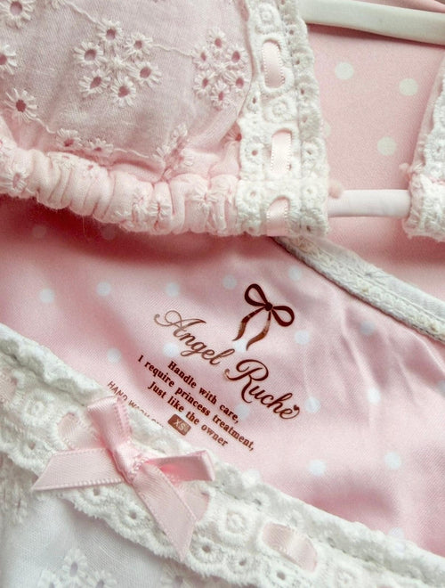 Coquette cotton eyelet in pink by Angel Ruche, photo 12