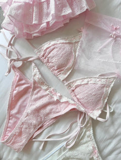 Coquette cotton eyelet in pink by Angel Ruche, photo 13