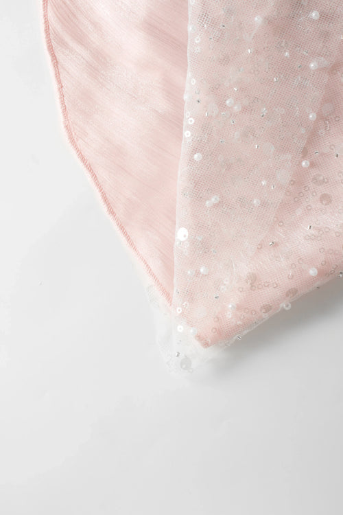 Pirouette babydoll wrap skirt in sequin pink by Angel Ruche, photo 12
