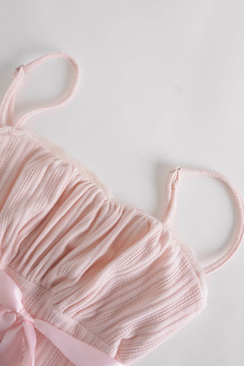My True Form cotton cami top with pink bow by Angel Ruche, photo 4