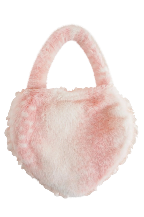 My True Form fawn heart bag in pink by Angel Ruche, photo 3