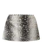 My True Form fur lace mini skirt in black, dark coquette skirt by Angel Ruche