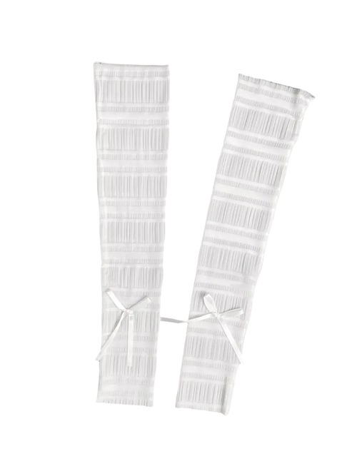 Ballerina leg warmer footless socks in white, balletcore accessory by Angel Ruche