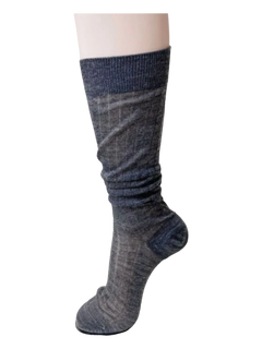 Regular calf high socks in dark grey by Angel Ruche, photo 2