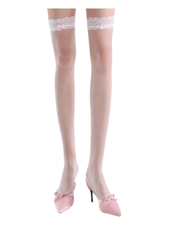 Pink high socks, coquette accessory by Angel Ruche